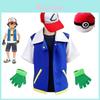 Authentisches Ash Ketchum Cosplay-Kostüm für Erwachsene Perfekt für Halloween und Karneval