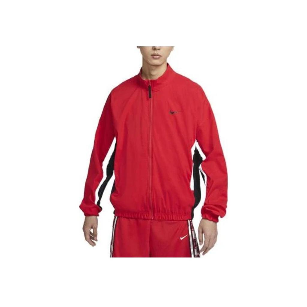 Nike DNA Letter Logo Print Stand Collar Jacket Men Jackets Red DV9443-657