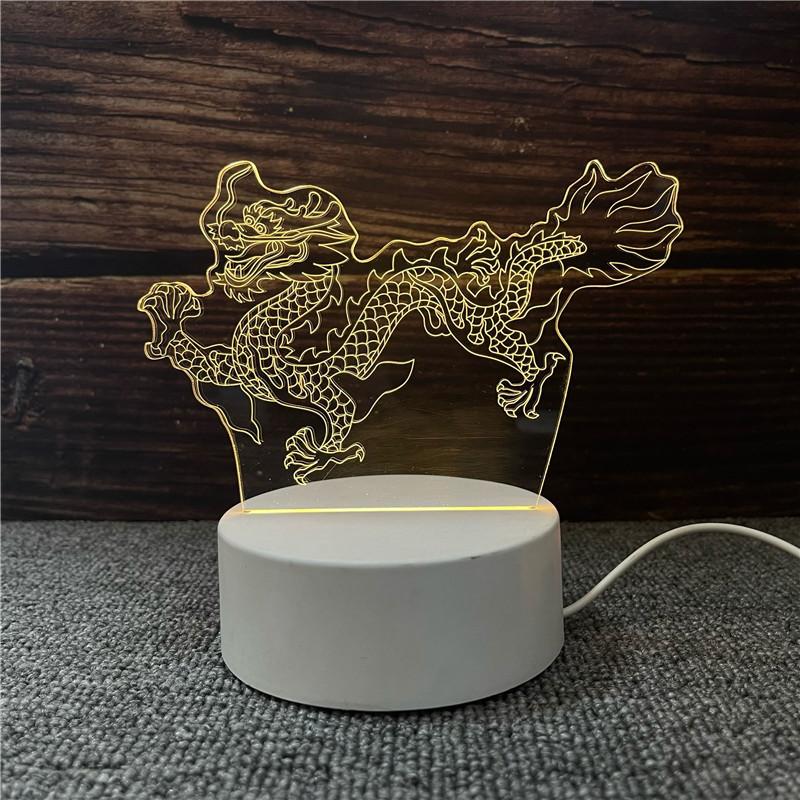 3d Nightlight Vision Bedroom Creative Desk Lamp Diy Holiday Gift Usb Direct Plug