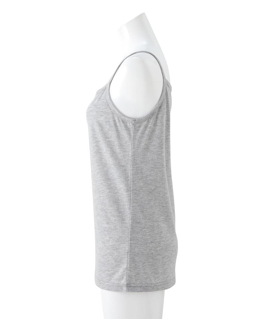 Nissen Cotton Loose and Size 6L Women's Camisole, Blend, Moisture-Wicking, Quick-Drying, Fit, 3-Pack, Purple, Pink, Charcoal,