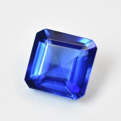 Natural Blue Tanzanite Loose Gemstone 7 Ct Square Cut for Collection for Jewelry Making and Crafts