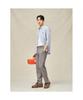 Binpolmen Wool Blend Seersucker Set-Up Tapered Pants Beige