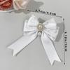 1pc Sweet Cute Pearl Lace Bow Hair Clip High-end Feminine Multi-color Satin Lolita Hair Accessory Fashionable Back Headwear