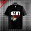 Thats Why IM Here Funny Dart and Beer Graphic TShirt 100 Cotton Short Sleeve Casual Tee Outdoor Activities  Social Events