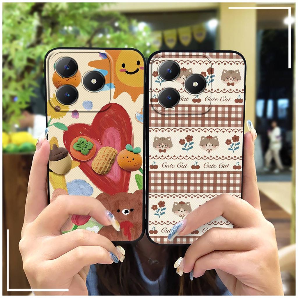Full wrap Fashion Design Phone Case For Realme C63 4G/C61 4G Protective Cartoon Phone Pouch Anti-knock Anti-dust TPU