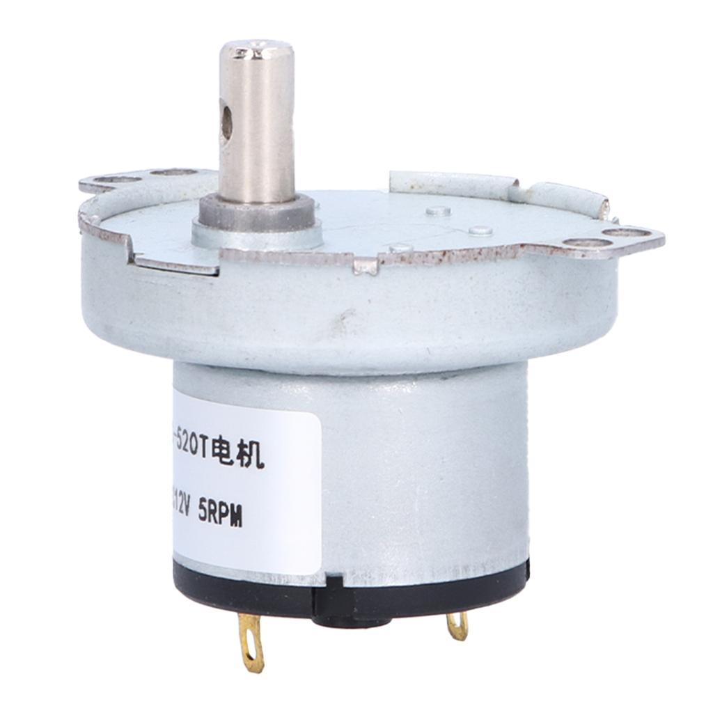 Synchronní motor JS‑520T Odolný DC 12V 5RPM převodový motor pro elektronické produkty