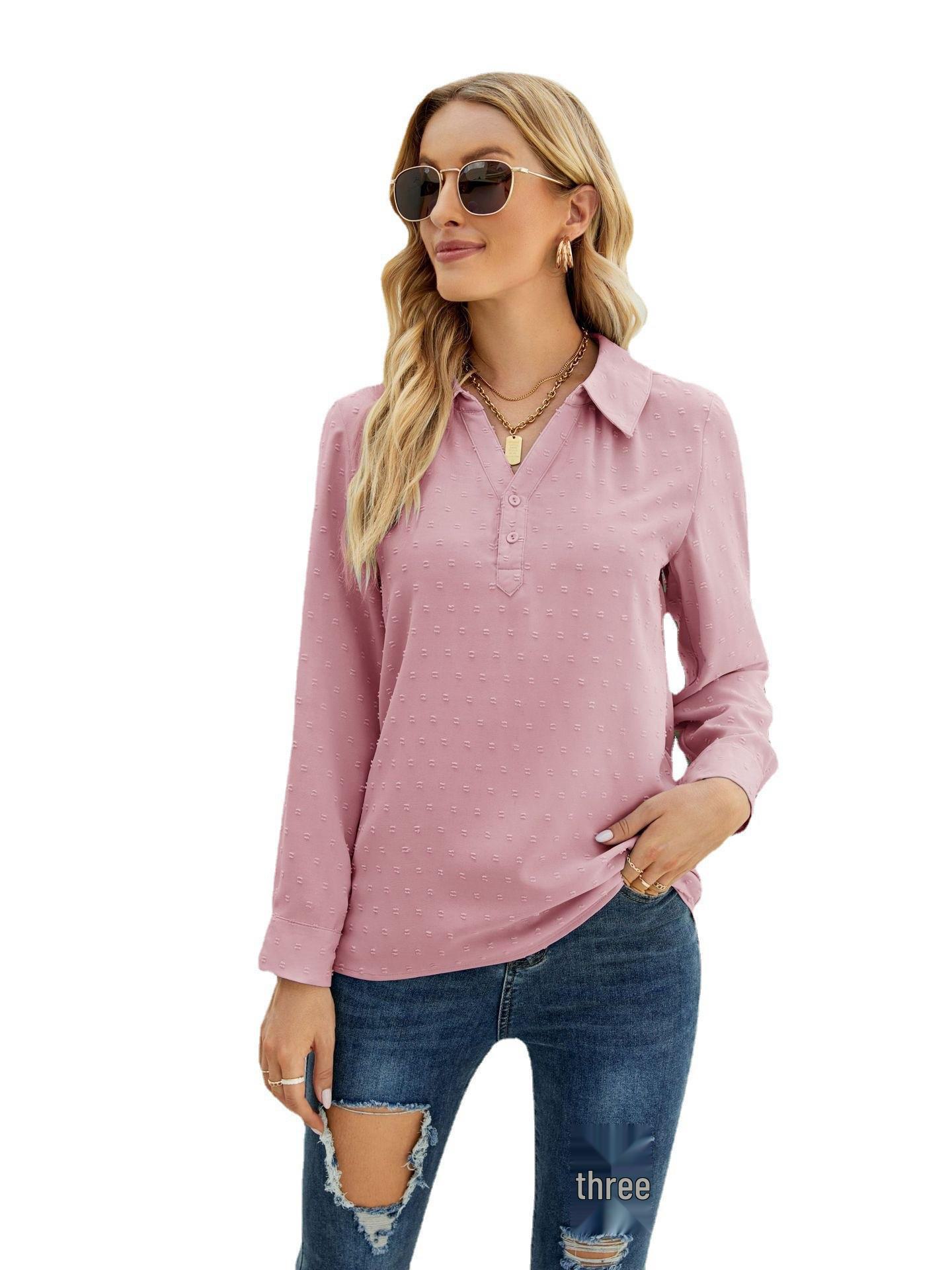 

European & American Women s Jacquard Wool Stand-Up Collar Long-Sleeve Top - Casual & Loose Fit for Autumn/Winter XXL