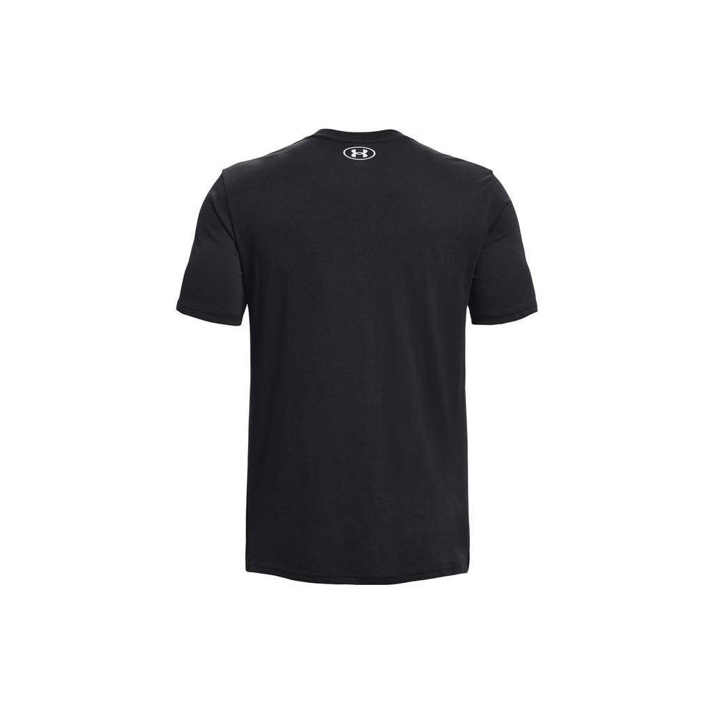 Under Armour Alphabet Print Straight-Cut Crew Neck Short-Sleeve T-Shirt Men Tops Black 1373743-001