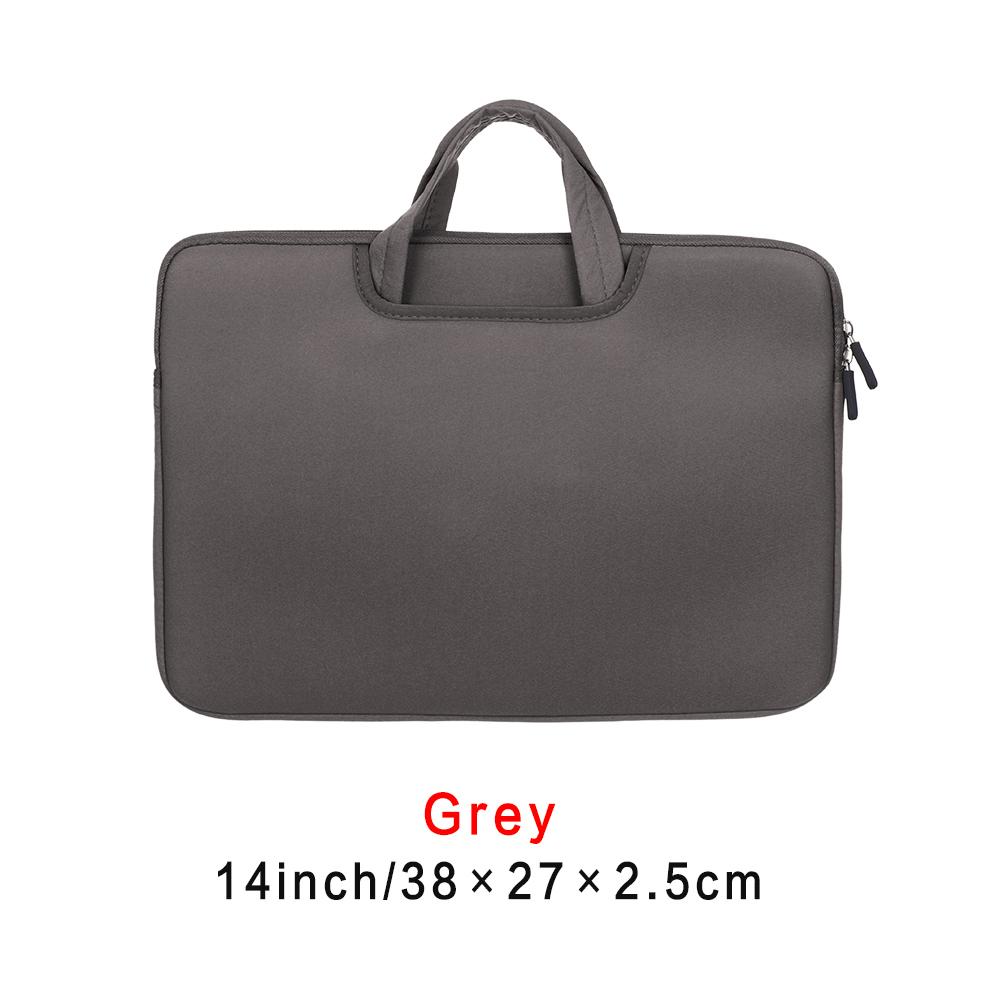 Zipper Large Capacity Computer Sleeve Case Notebook Cover Shockproof Laptop Handbag For Laptop Tablet MacBook Air Pro Retina