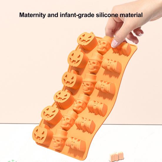 Silicone Chocolate Mold Skull Shape Candy Molds Flexible Baking Mold for Gummy Jelly Ice Cube Fruit Snack