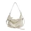 Korean Niche Star Rivet Underarm Biker Bag Women Style Crossbody Handbag Large Capacity Tote Bag Daily Matching