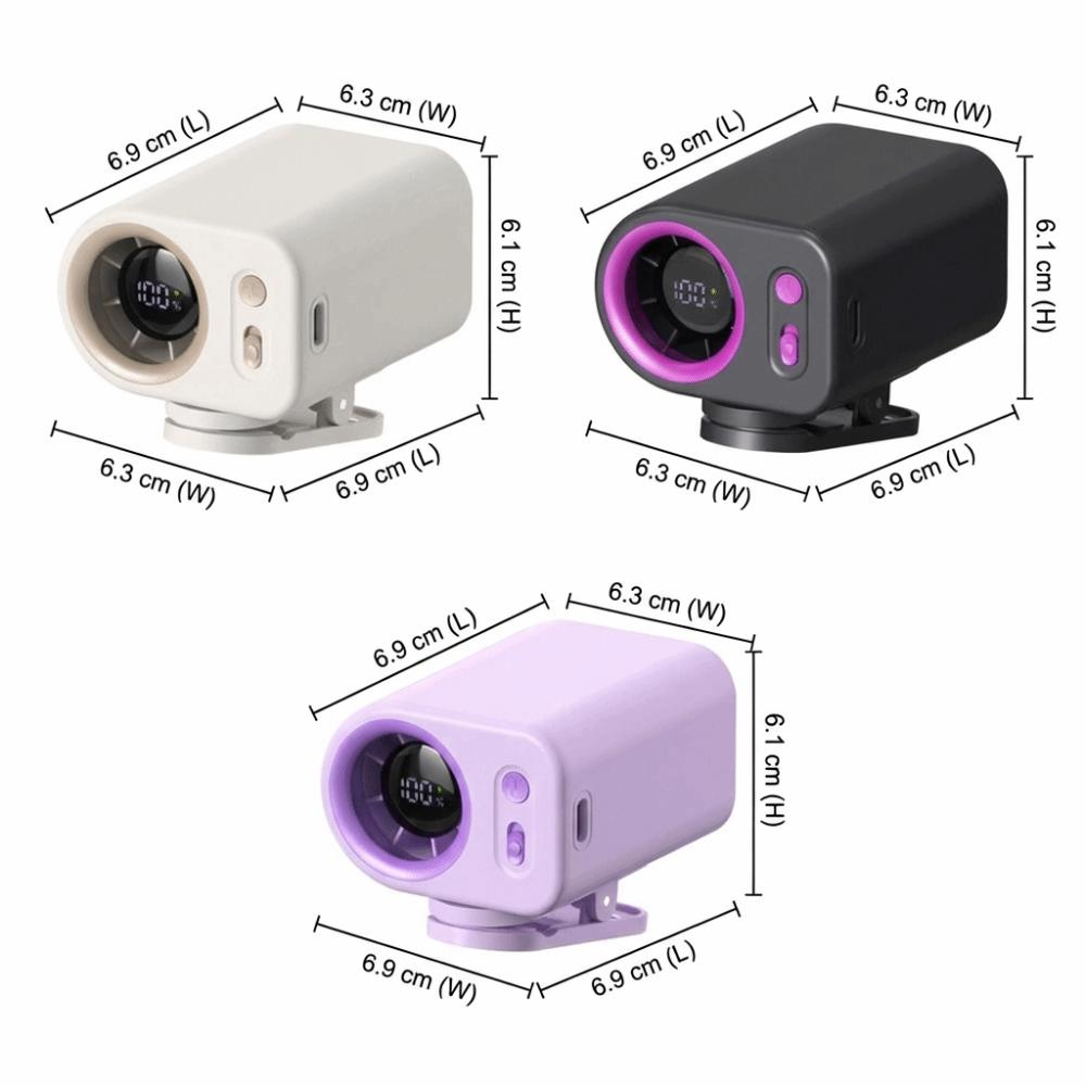 Adjustable Airflow Clip-on Waist Fan Compact Lightweight Multifunctional Fan  Daily Use