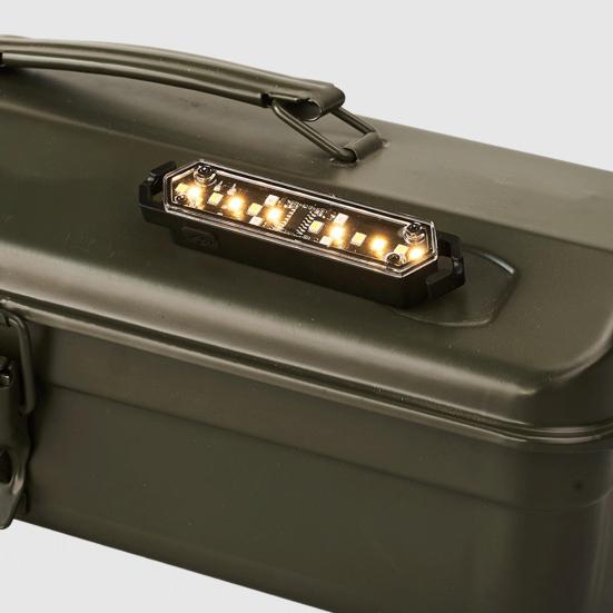 Outdoor Camping Guyline Warning Light 7 Modes Adjustable IPX4 Waterproof Magnetic Portable Hiking Tent Shelter Wind Rope Hanging Lamp