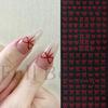 Nail Art Sticker, Japanese Simple Gold And Silver Red Shorts, Streamer Bow, Adhesive Nail Sticker.