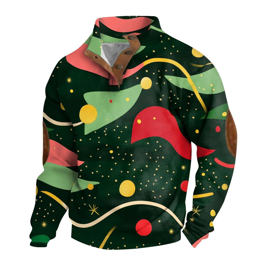 Men's Standing Collar Sweatshirt Is Outdoor Casual Sweaters Tops