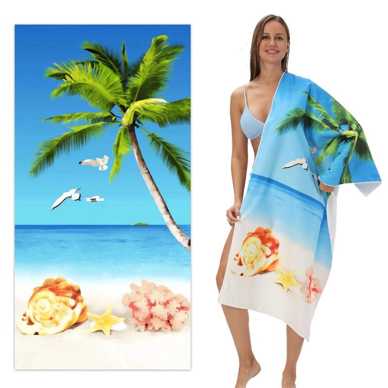 Euro Dollar U.S. Dollar Microfiber Beach Towel Custom Digital Printing Enlarged Towel Bath Towel