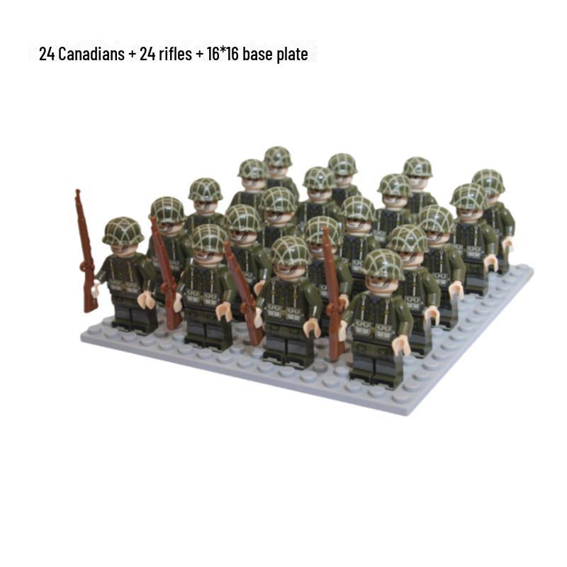 Eighth Route Army Minifigure Set: 24 Educational Assembly Building Blocks