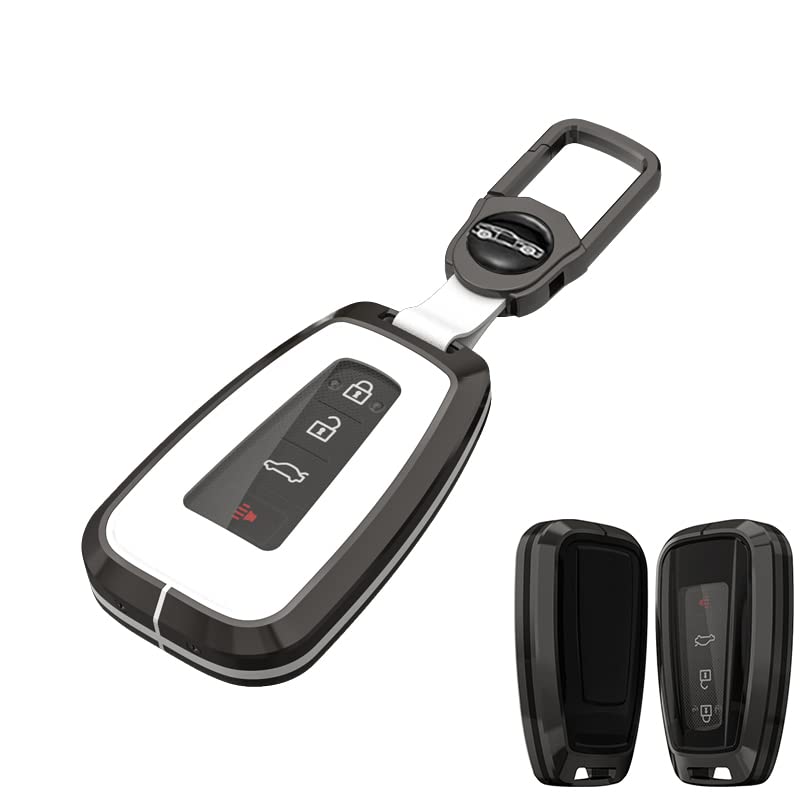 

XRise Чехол для ключа Toyota, Сборный чехол для ключа из ТПУ, Металл цинк, Совместим с Новым белый