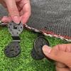 100 Stück schwarze Schattentuchklemmen - Langlebige PP-Kunststoffklemmen zur Befestigung von Sonnenschutztuch, Terrassen-Netzplane, Gartenschattenschutz