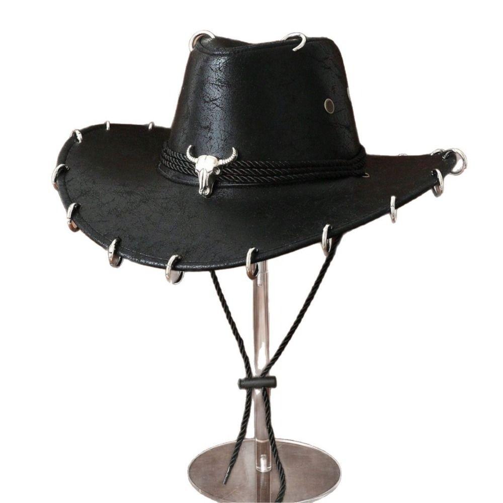 Einfarbiger Western-Cowboyhut Breiter Rand Cowgirl-Kappe Klassischer Sommerhut Reisen