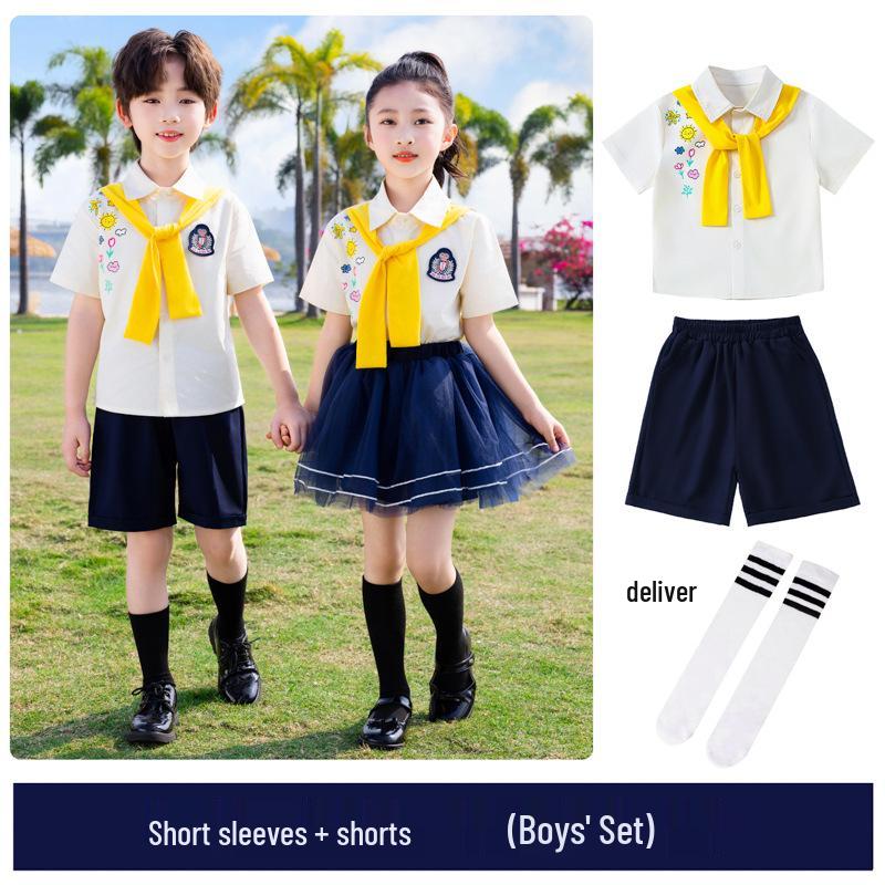 Летняя форма для выпускного в начальной школе, Академический стиль, Комплект 150 cm