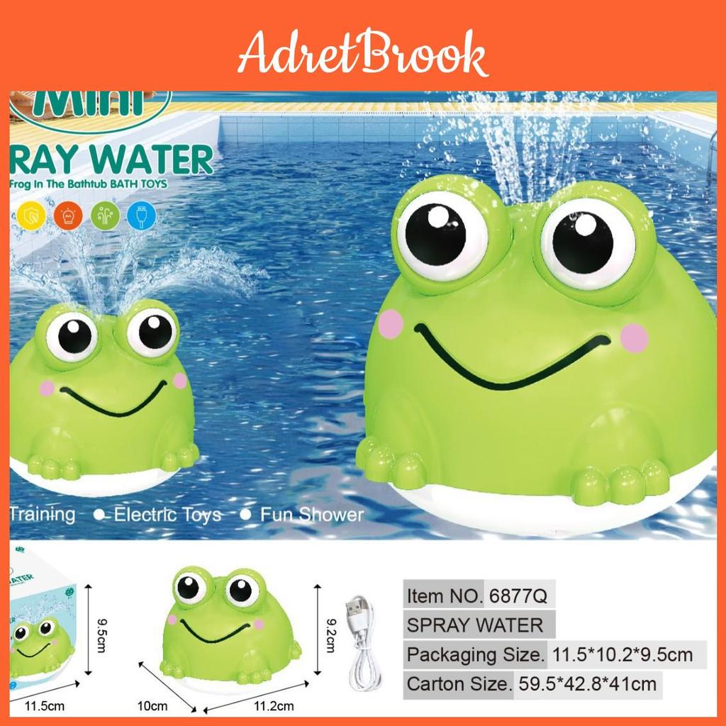 Electric Frog Water Sprayer Toy For Summer Bath And Pool Play
