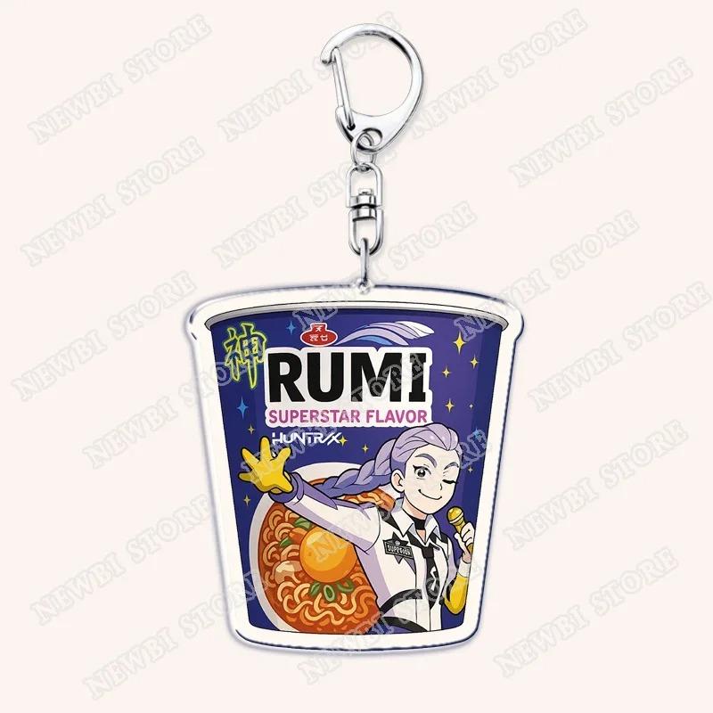 Caçadores de Demônios Huntrix Kpop Saja Boys Chaveiros para Acessórios Bolsa Rumi Zoey Jinu Ramen Ramyeon Chaveiro Joias Presentes para Fãs