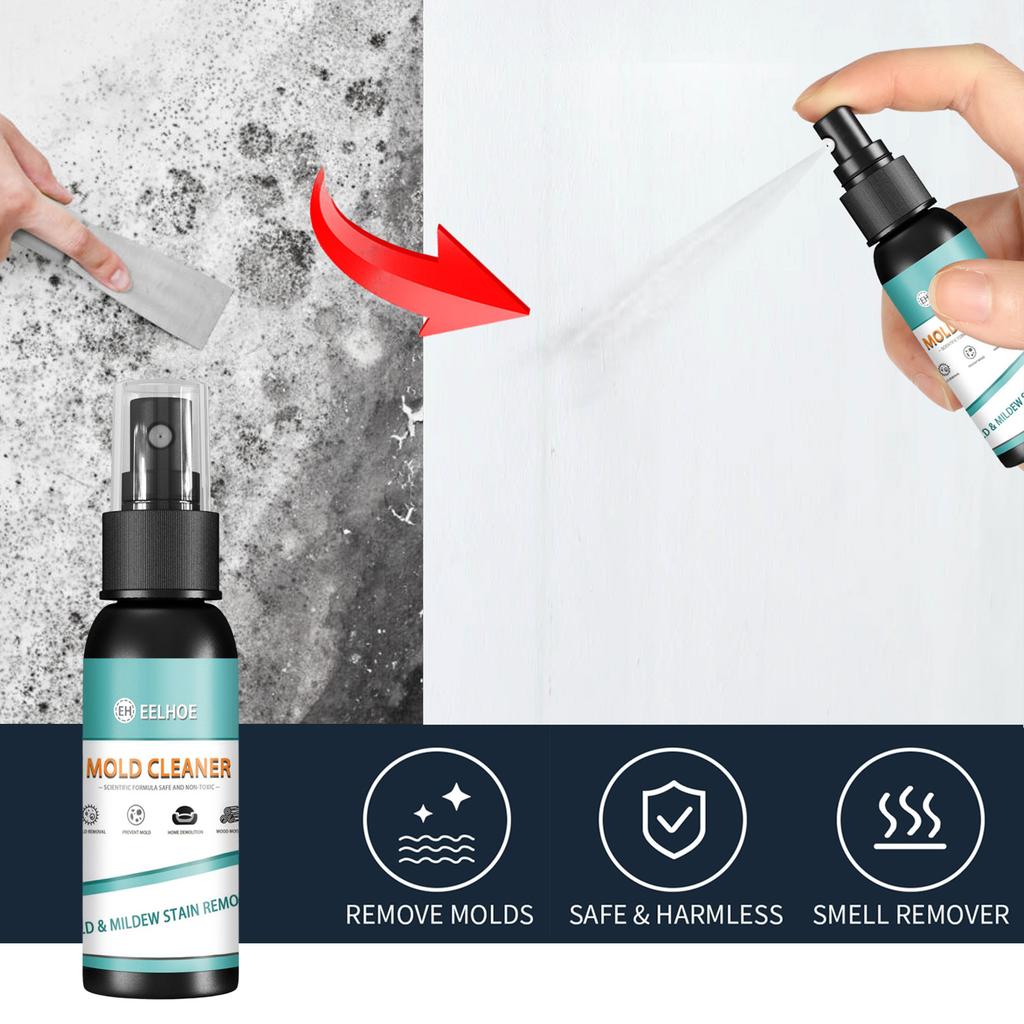 EELHOE Mildew Removal Spray, Wall Tile Mildew Removal Cleaner, Household Floor Anti-mildew and Mildew Removal Cleaning Spray