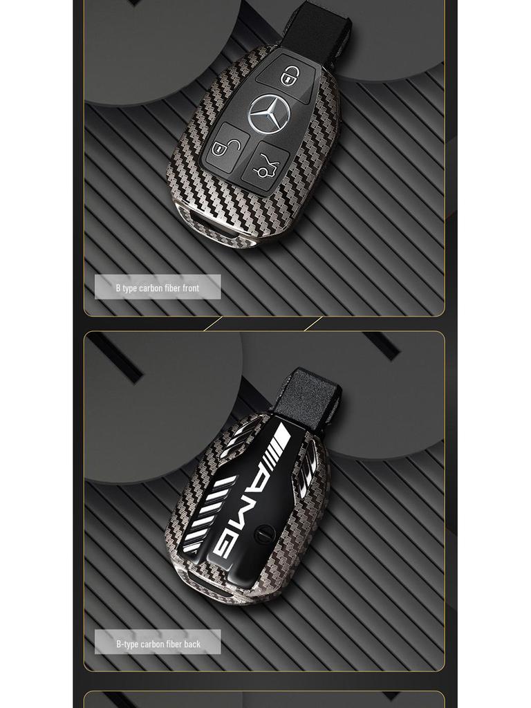 Mercedes-Benz Key Cover for C-Class, E-Class, GLC300L, E300L, A200L, S-Class, C260L.