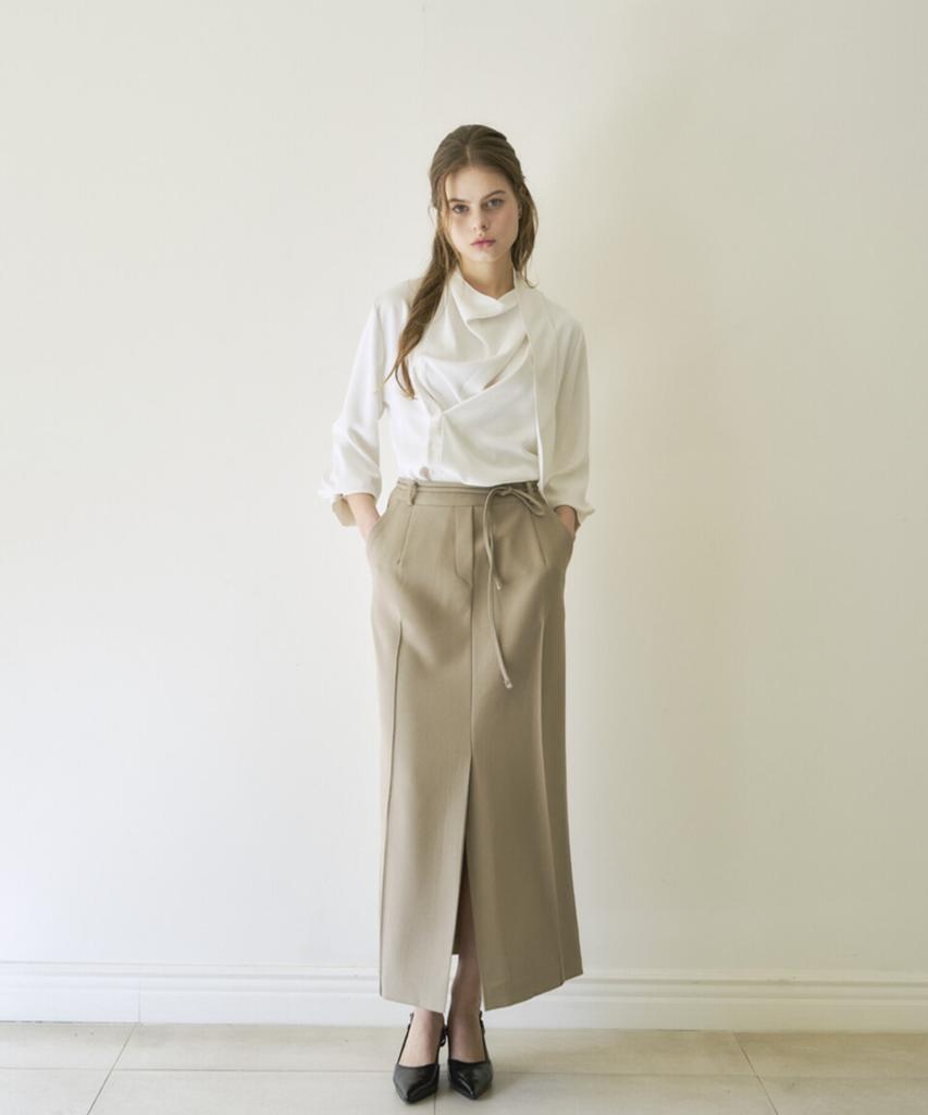 Eima Two-Pocket Line Skirt_3Color