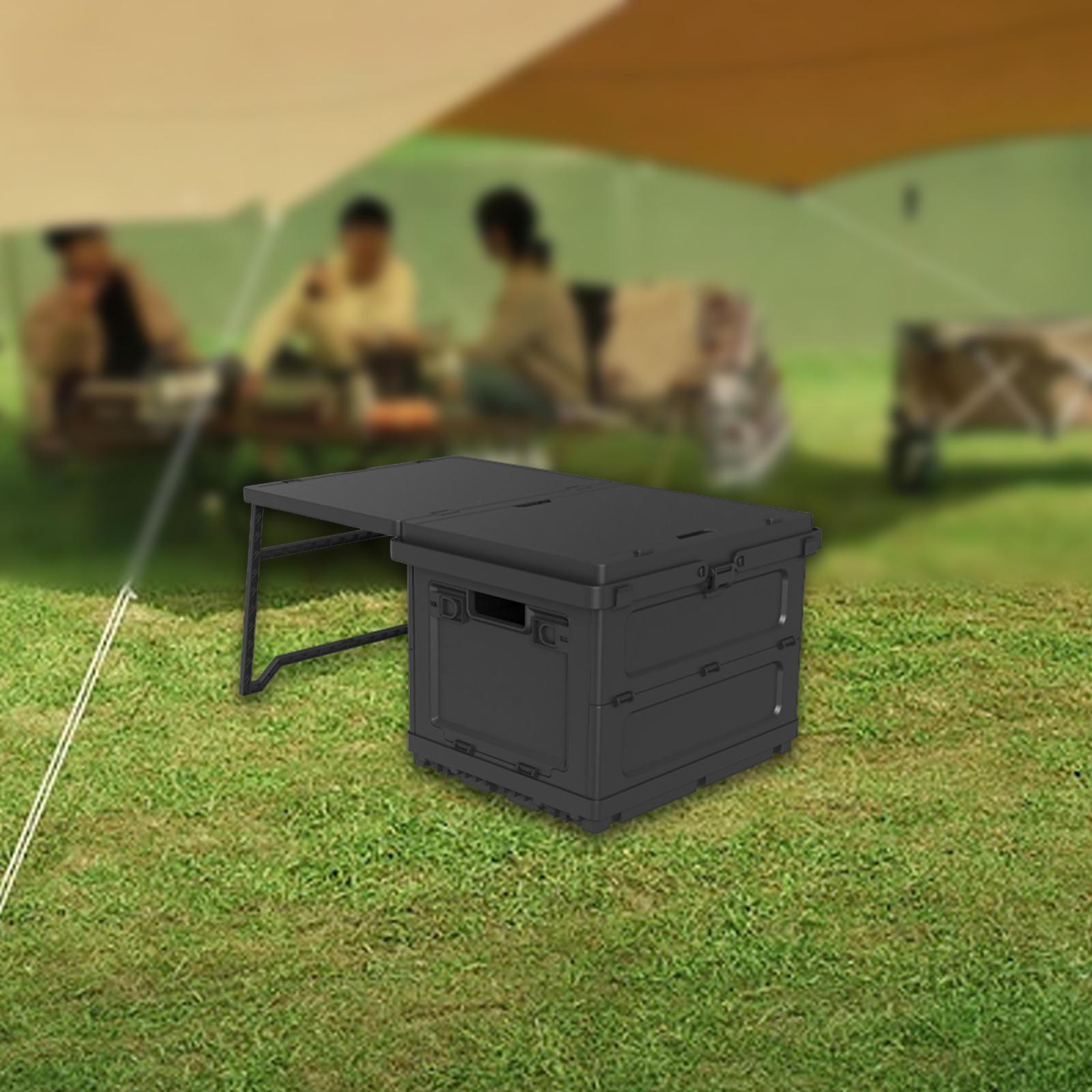 

Открытый кемпинговый ящик складной контейнер для хранения штабелируемый ящик складной со столом для путешествий