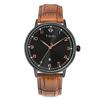 Men's Minimalist Fashion Watch Circular Dial Calendar Men's and Women's Casual Quartz Watch Clock Gift