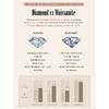BAMOER Moissanite Stud Earrings, D Color Brilliant Round Cut Lab Created Diamond 925 Silver Earrings Gold Plated for