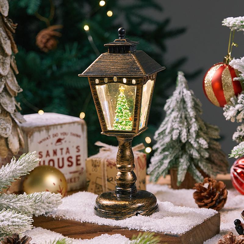 Шестиугольный светящийся рождественский настольный светильник-украшение