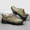 Fashion Designer Men's Genuine Leather Oxford Casual Shoes Outdoor Lightweight Hollow Out Shoes Men's Thick Soled Sneakers Mo-53