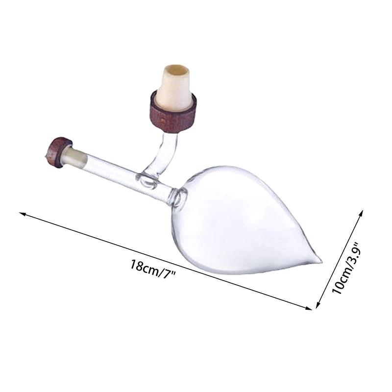 Glas Weinaerator Pfirsichform Rotweinflaschenausgießer Schneller Weindekantierausgießer Professionelles Ernüchterungsgerät Alkoholdosierer