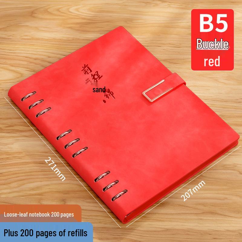 İş ve Öğrenciler İçin Çıkarılabilir Sert Kapaklı Gevşek Yapraklı Defter