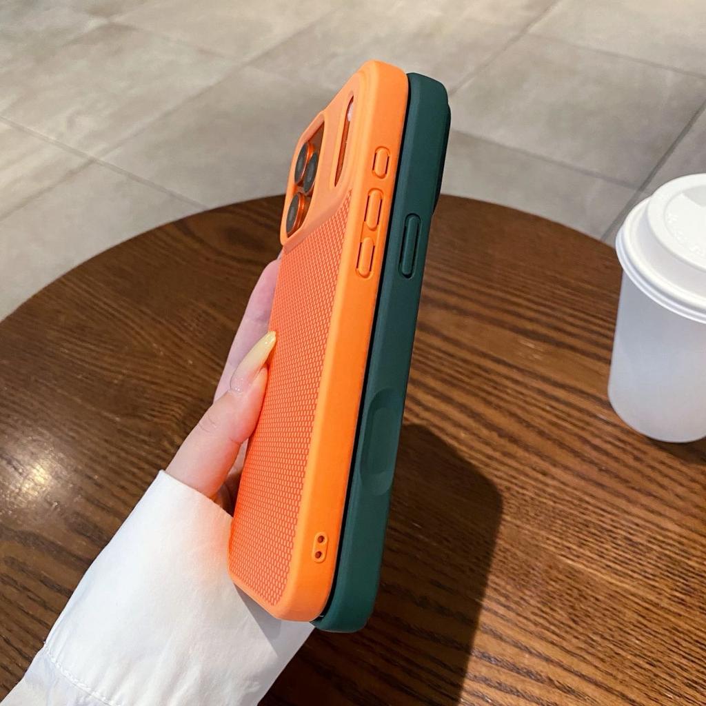 Luxury Business Magnetic Phone Case for iPhone 17 Pro Max 16 Pro All-in-one button Anti-fall Comfortable Grip For Magsafe Cover