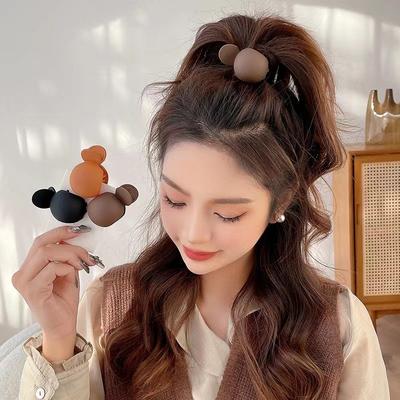 2 szt./zestaw Matowe Okrągłe Krabowe Spinki do Włosów Klipsy Damskie Dziewczęce Małe Spinki do Włosów Stały Artefakt do Wysokiego Kucyka Spinki Akcesoria do Włosów