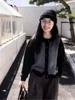100% Pure Wool Women's Color Block Cardigan - Autumn/Winter Lazy Knitwear, Korean Style Sweater Coat