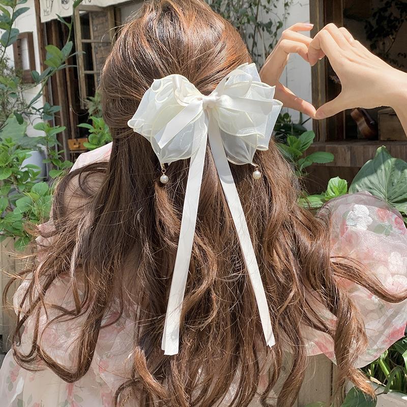 Sweet Fashion Girls Princess Hair Clip Rhinestone Big Bow Hairpin For Women Headwear Ladies Hairgrips Female Hair Accessories