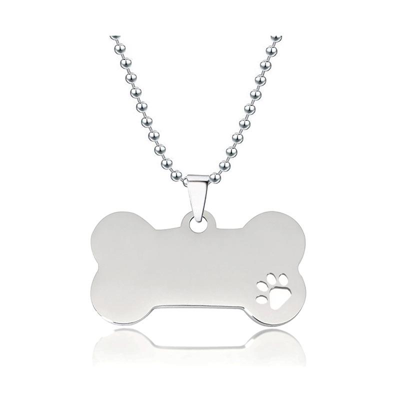 Round Bead Stainless Steel Necklace with Custom Engraving – Ideal Birthday Gift