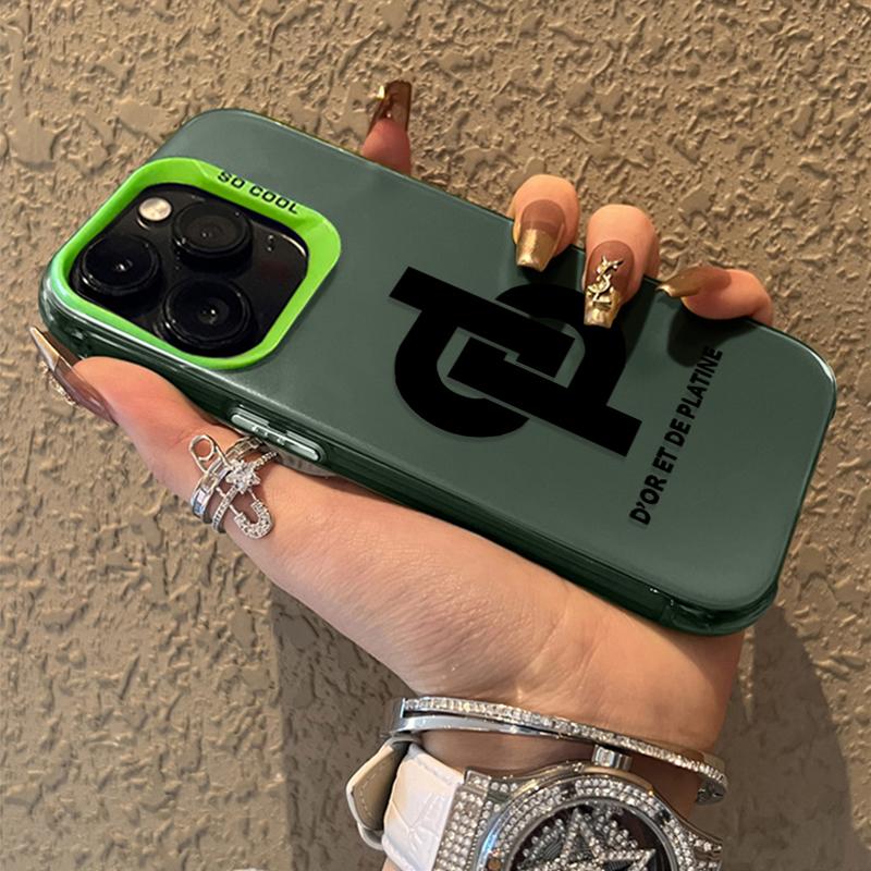 

Чехол Rapper JuL C est Pas Des Lol для iPhone 16 15 14 13 12 11 Pro Max XS X XR 8 7 Plus SE 2020 Противоударное покрытие Матовый чехол iPhone 13 зелёный