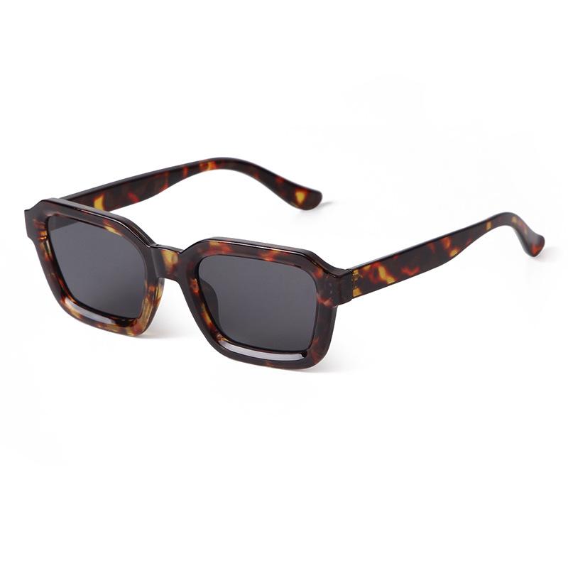 Classic Retro Tortoiseshell Square Sunglasses Women Men Brand Designer Fashion Thick Frame Gradient Blue Sunglasses