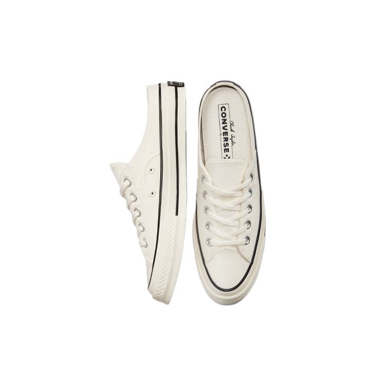 Converse Chuck 70 Mule Unisex Egret Black 172592C