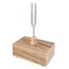 Tuning Fork Set with Wooden Resonator Box Rubber Hammer 512HZ Steel Singing Tone for Healing Yoga Me