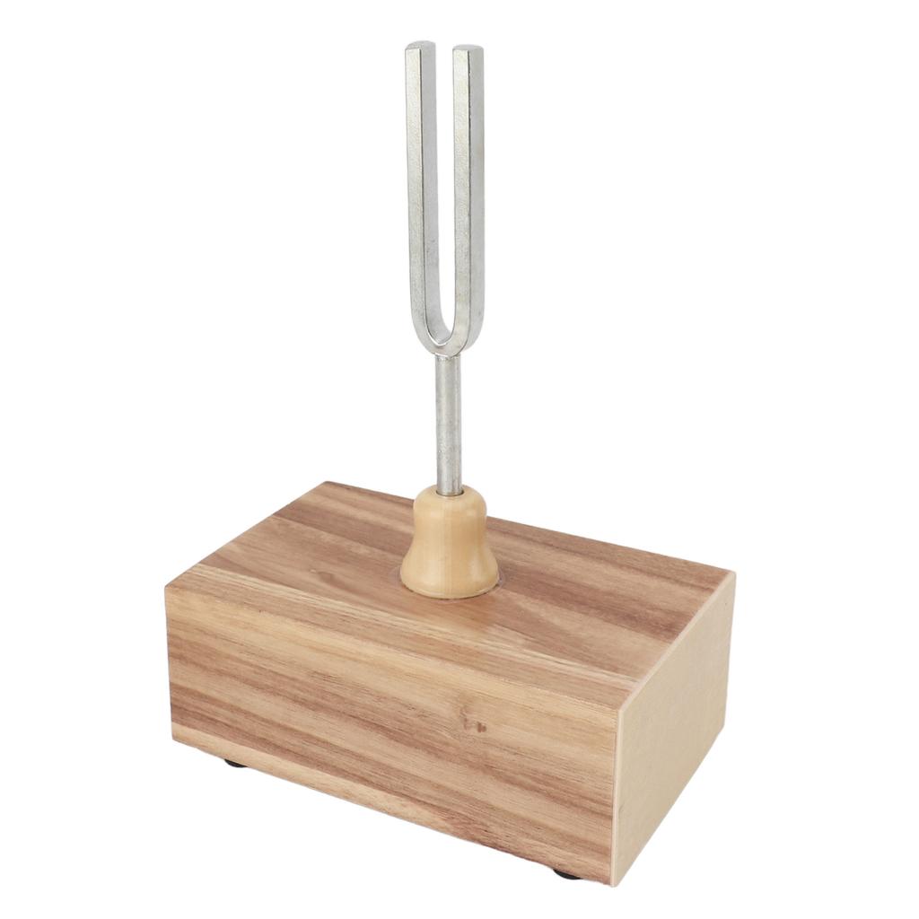 Tuning Fork Set with Wooden Resonator Box Rubber Hammer 512HZ Steel Singing Tone for Healing Yoga Me