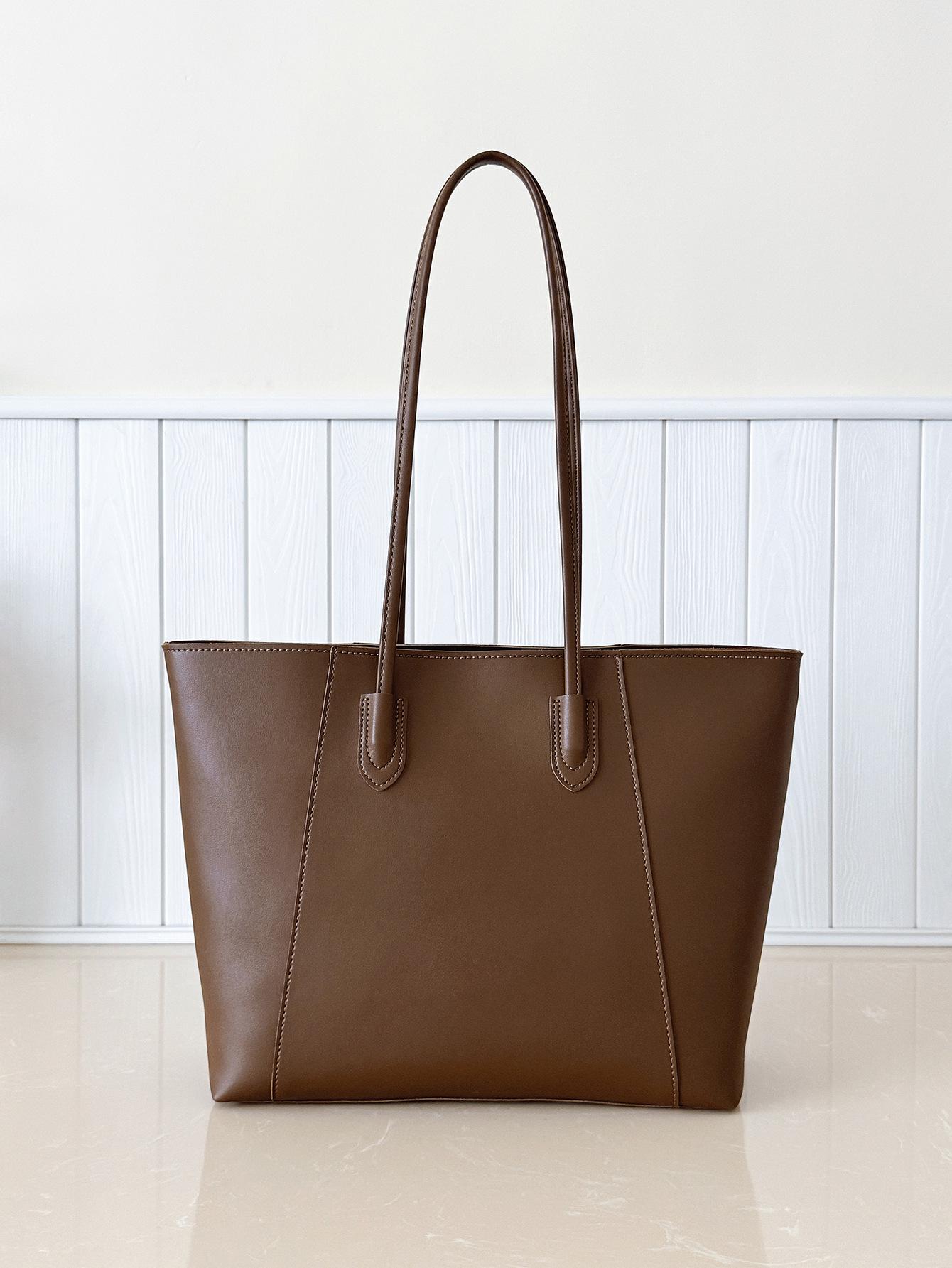 

Вместительная сумка-тоут для поездок на работу, женская простая ретро-сумка, сумка через плечо для ноутбука для поездок на работу