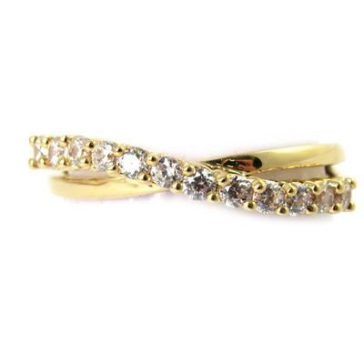 Gold Plated Ring 'Sissi' White Gold