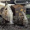 Retro Punk Gothic Style Skull Magic Hand Open Ring For Men Women Jewelry Accessories Gift